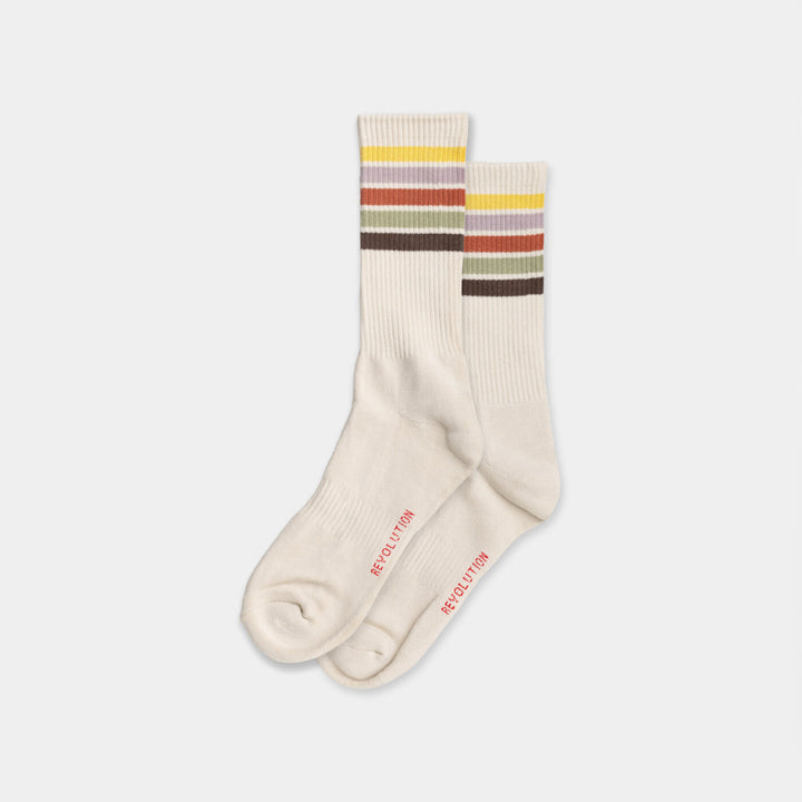 Jaquard Crew Sock - offwhite