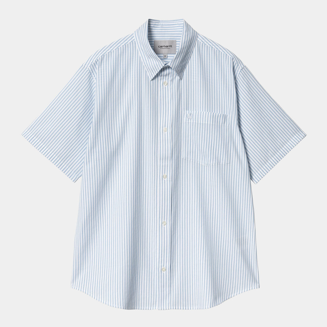 S/S Phelps Shirt 100 % Cotton Phelps Stripe, Bluebird
