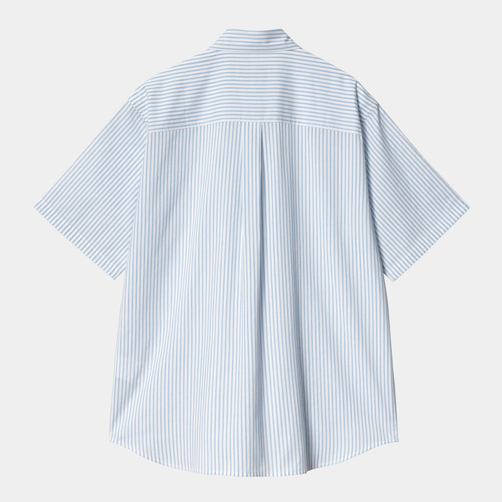 S/S Phelps Shirt 100 % Cotton Phelps Stripe, Bluebird