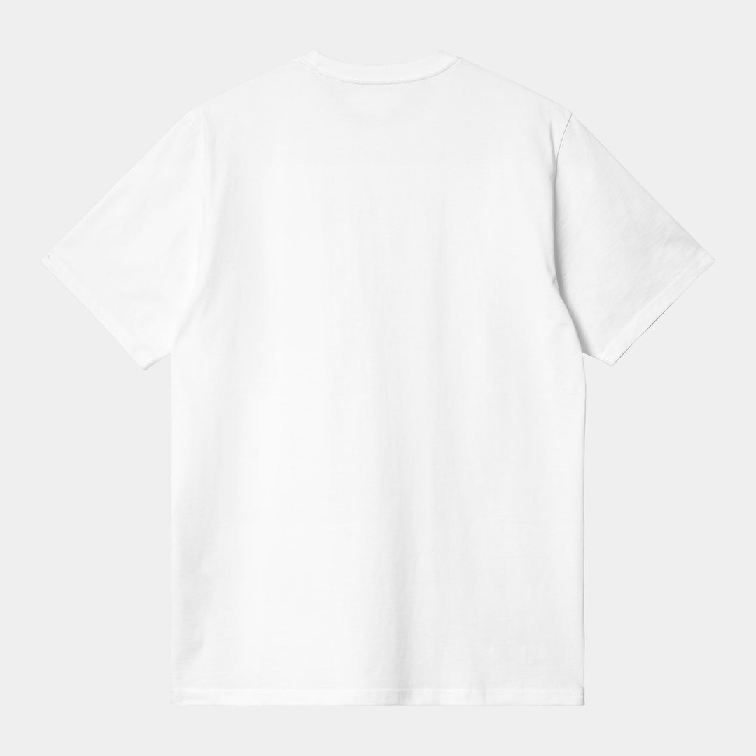 S/S Pocket Heart T-Shirt - white black