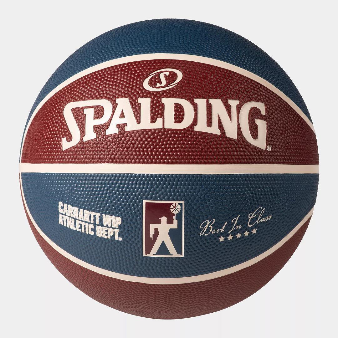 Spalding for Carhartt WIP Basketball Rubber Mulberry, Dusky Blue / Naturel --- One Size Fits All