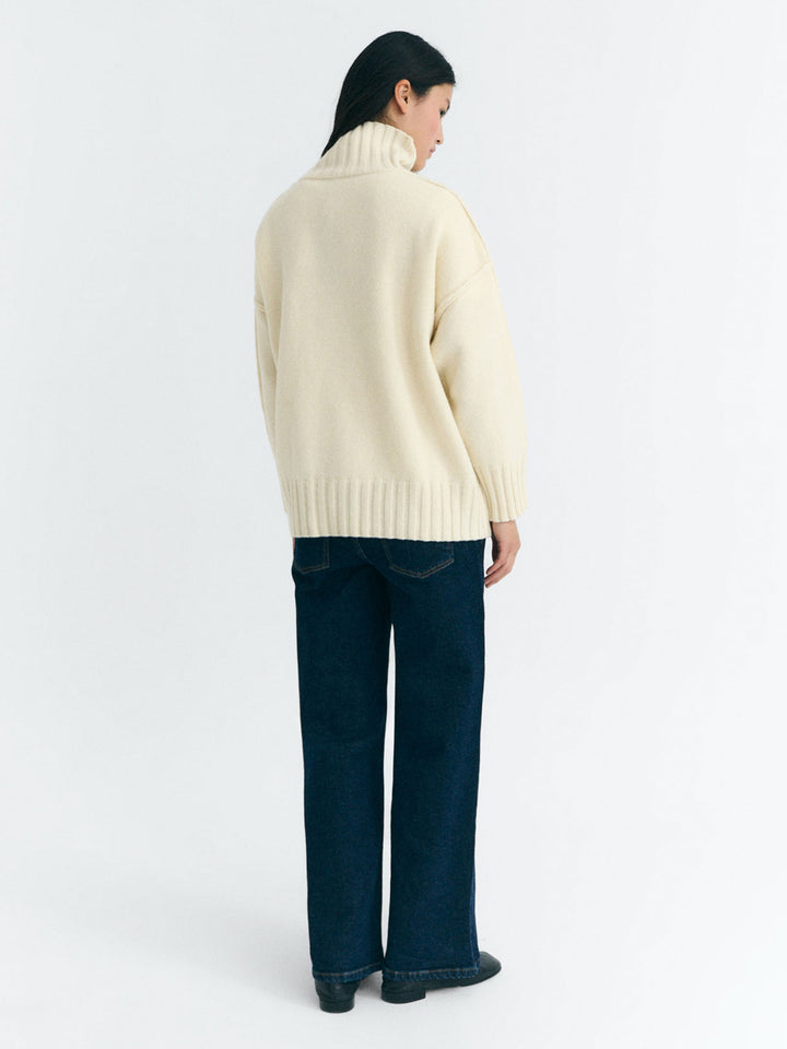 ECRU IMOGEN KNITTED SWEATER