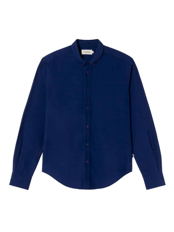 DEEP BLUE MICROCORDUROY ANT SHIRT