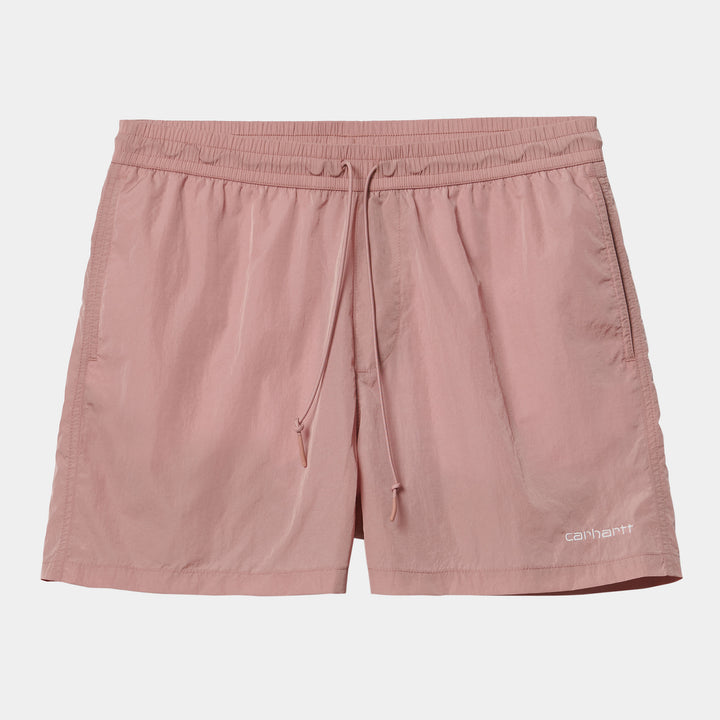 Tobes Swim Trunks - Glassy Pink/ White