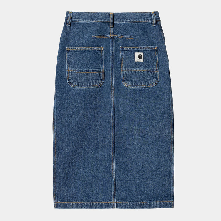 W' Colby Skirt 100 % Cotton Blue stone washed