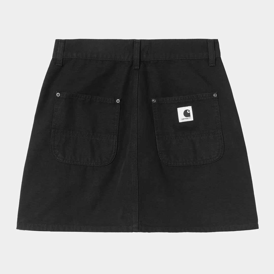 W' Maeve Double Knee Skirt 100 % Cotton Black stone washed
