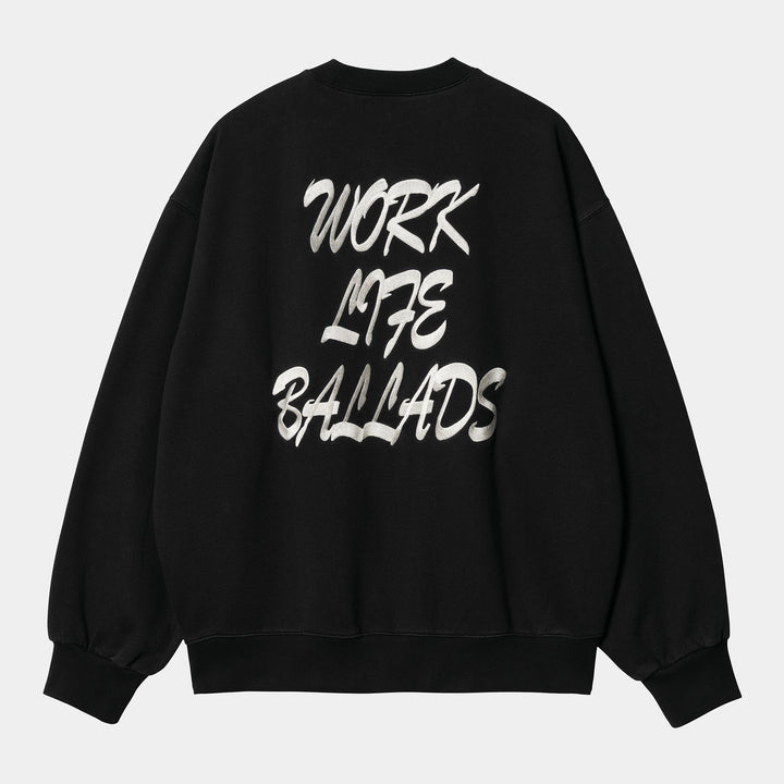 Work Varsity Sweat - black