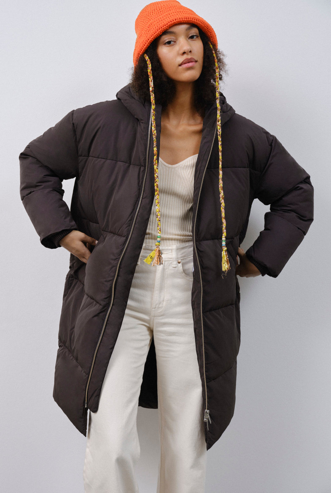 Elphin Puffer Coat - black