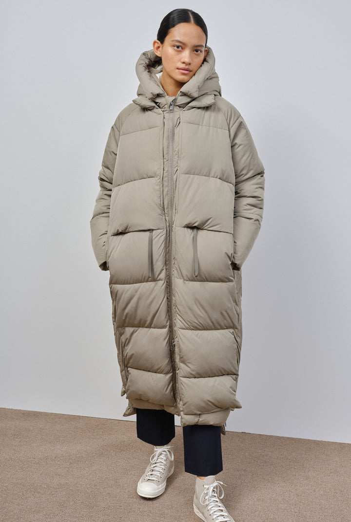 Lourdes Puffer Coat -pale olive