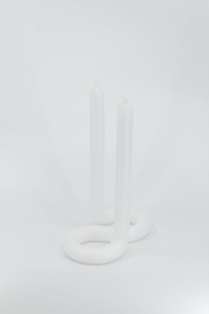 Twist Candle - White
