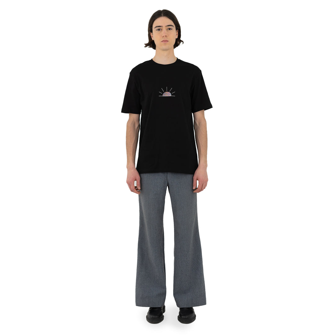 T-Shirt "sunset" - black
