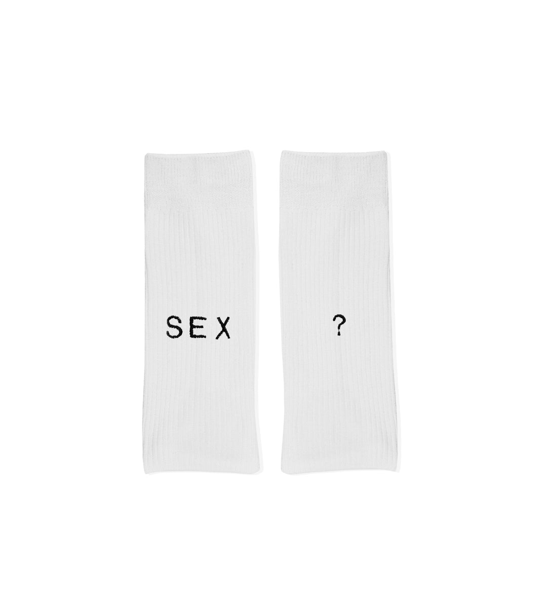 Socken "S*x?" - white
