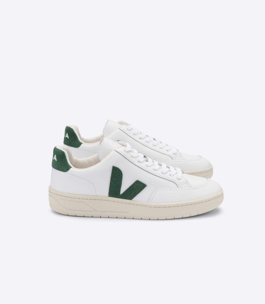 V-12 Leather - extra white/cypress