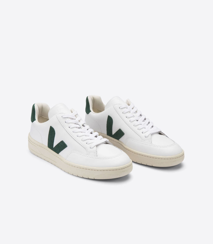 V-12 Leather - extra white/cypress