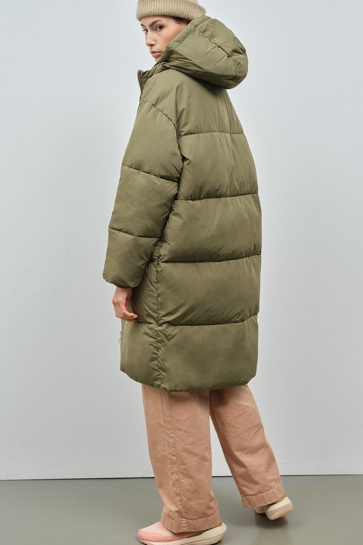 Elphin Puffer Coat - olive