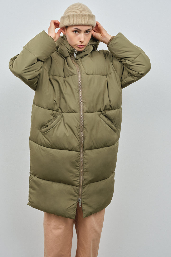 Elphin Puffer Coat - olive