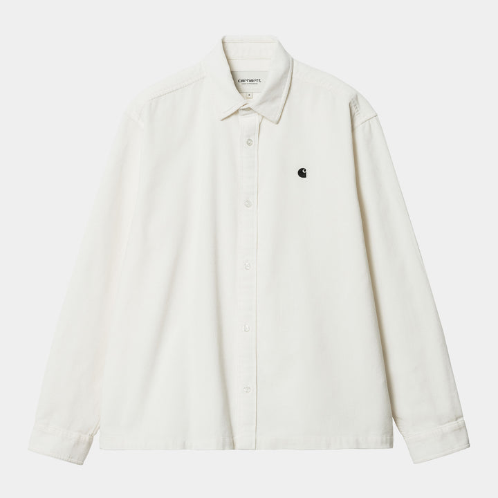 W' L/S Mads Fine Cord Shirt - wax/black