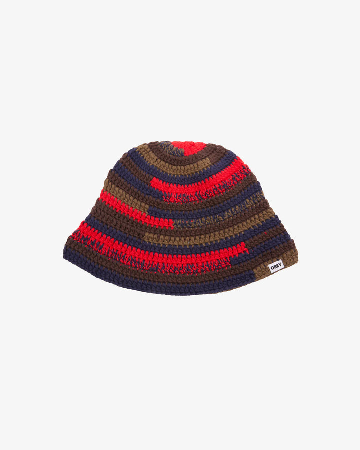 NOMAD KNIT BELL HAT - RED MULTI