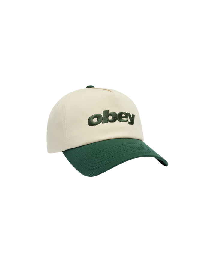 OBEY DELTA 5 PANEL SNAPBACK SPRUCE MULTI