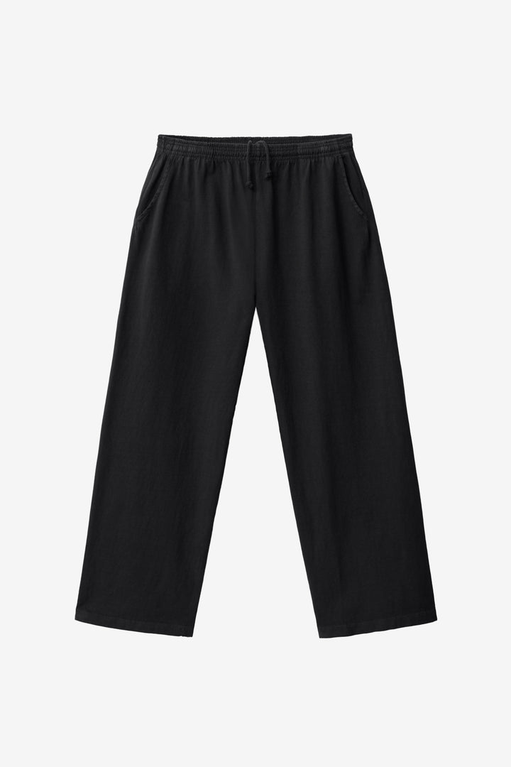 MEN WIDE LEG JERSEY PANT - black
