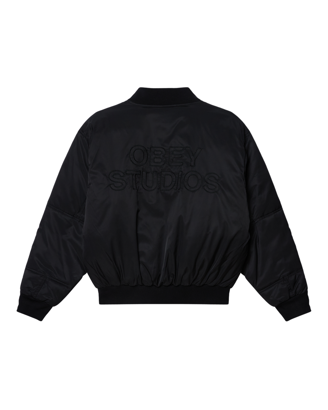 OBEY STUDIOS MA-1 BOMBER -  BLACK