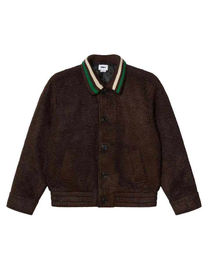 OBEY ARDEN BLOUSON JACKET - JAVA BROWN