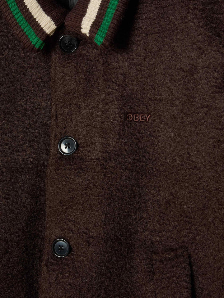 OBEY ARDEN BLOUSON JACKET - JAVA BROWN