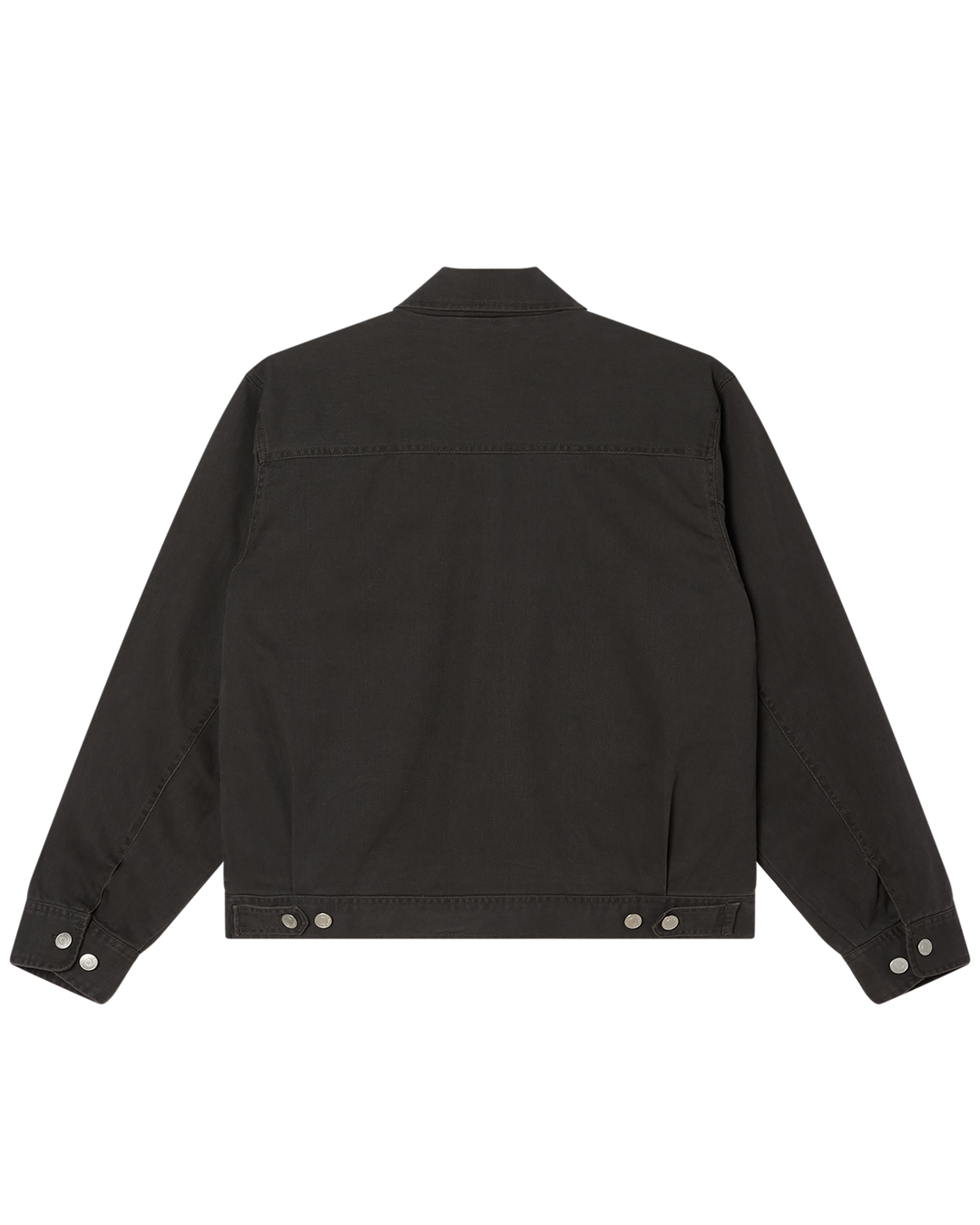 OBEY WALTER WORK JACKET BLACK FADED WASH