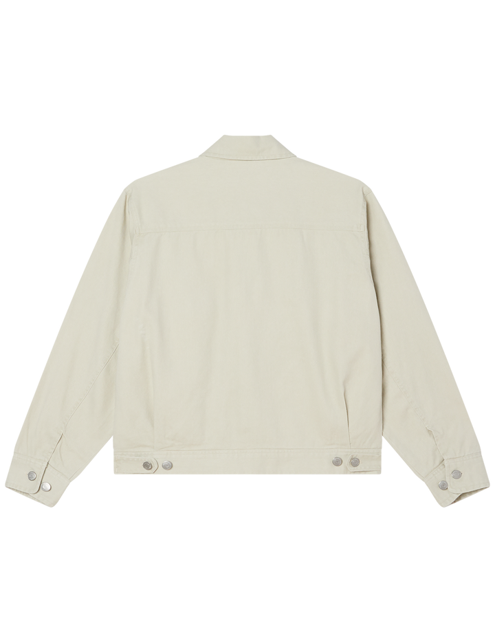 OBEY WALTER WORK JACKET SILVER BIRCH FADED WASH
