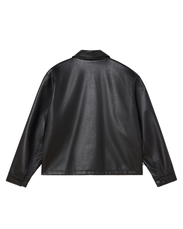 OBEY WORKMAN PU JACKET BLACK