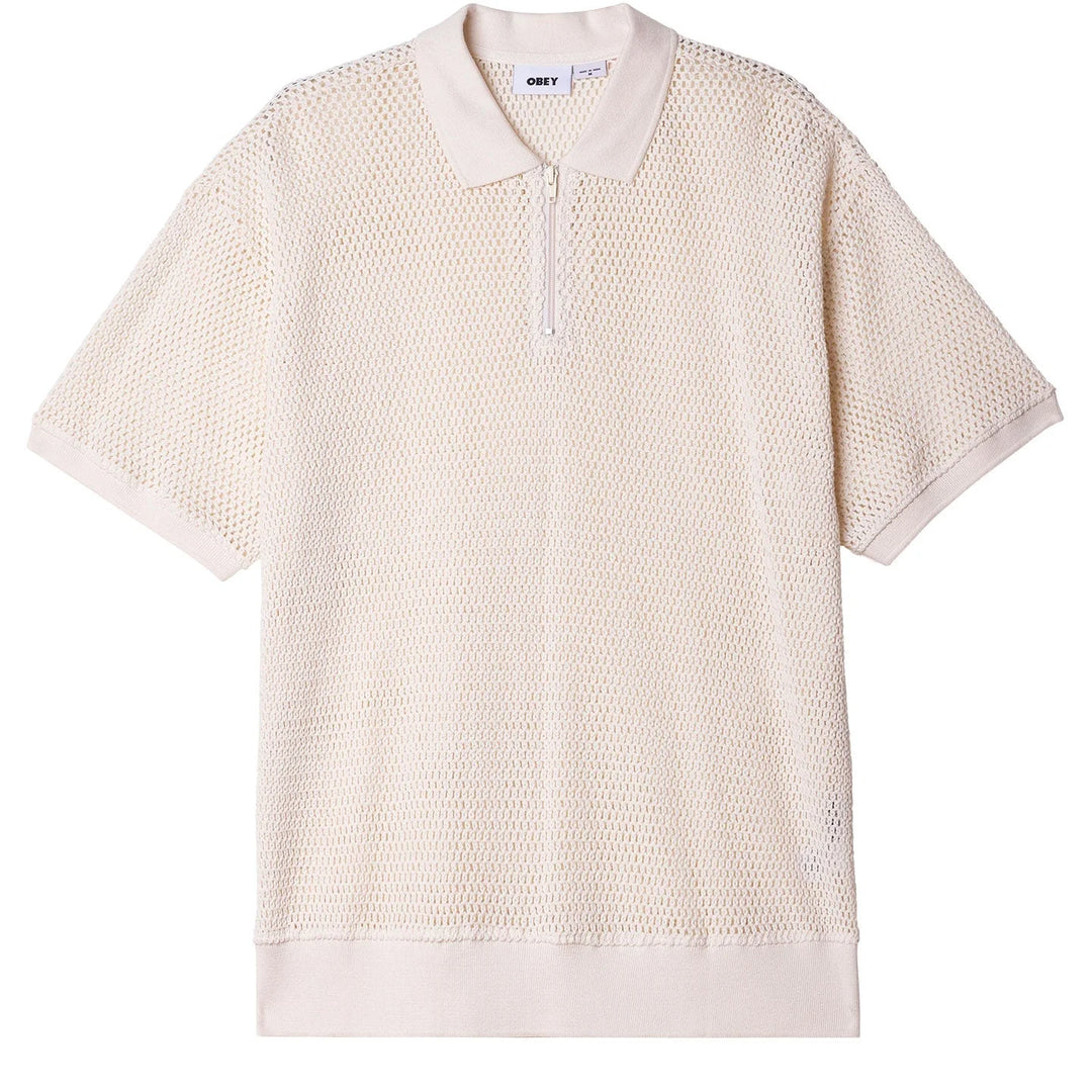 ROLLING BUTTON-UP POLO SS UNBLEACHED