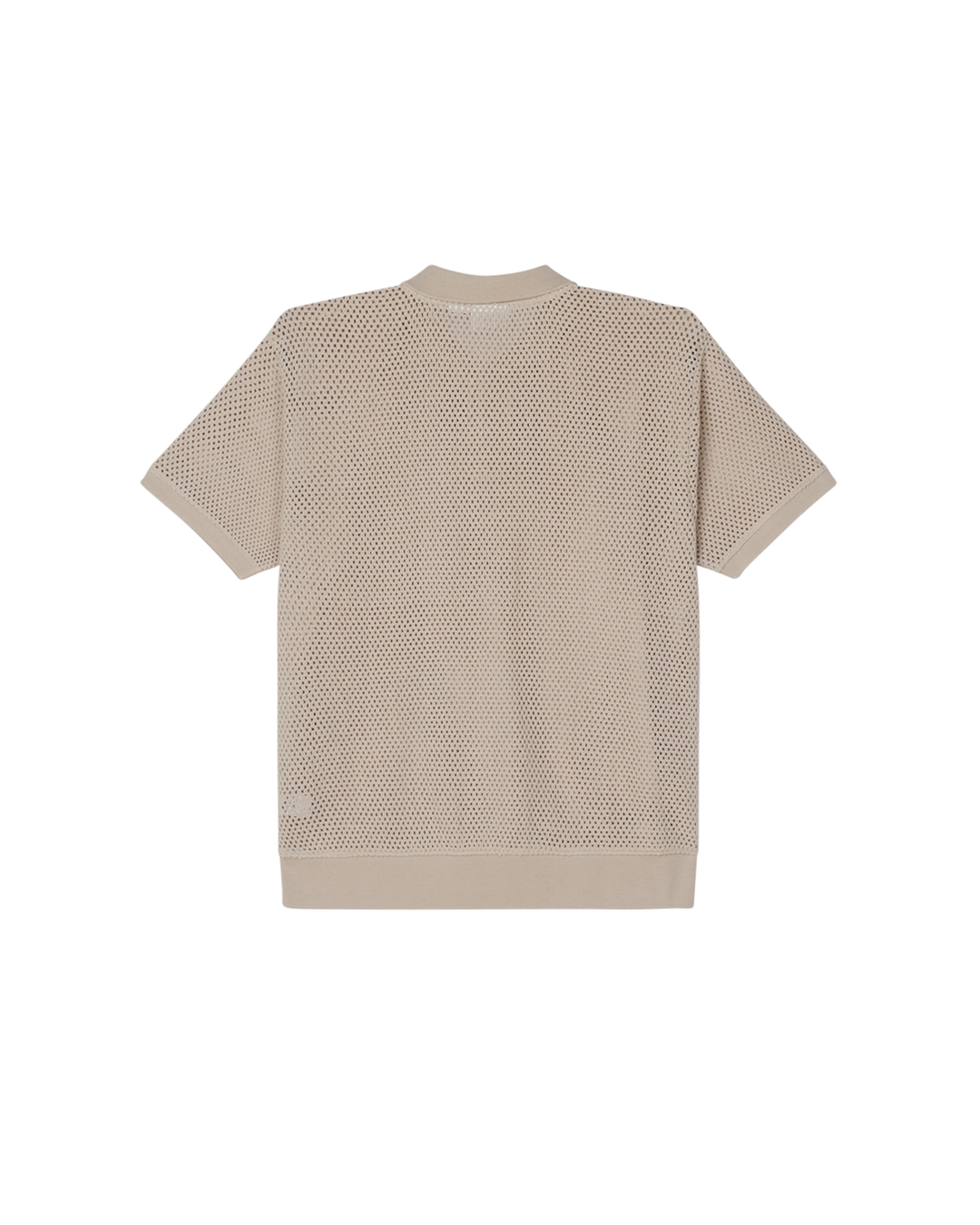 SARATOGA MESH POLO SS -  silver grey