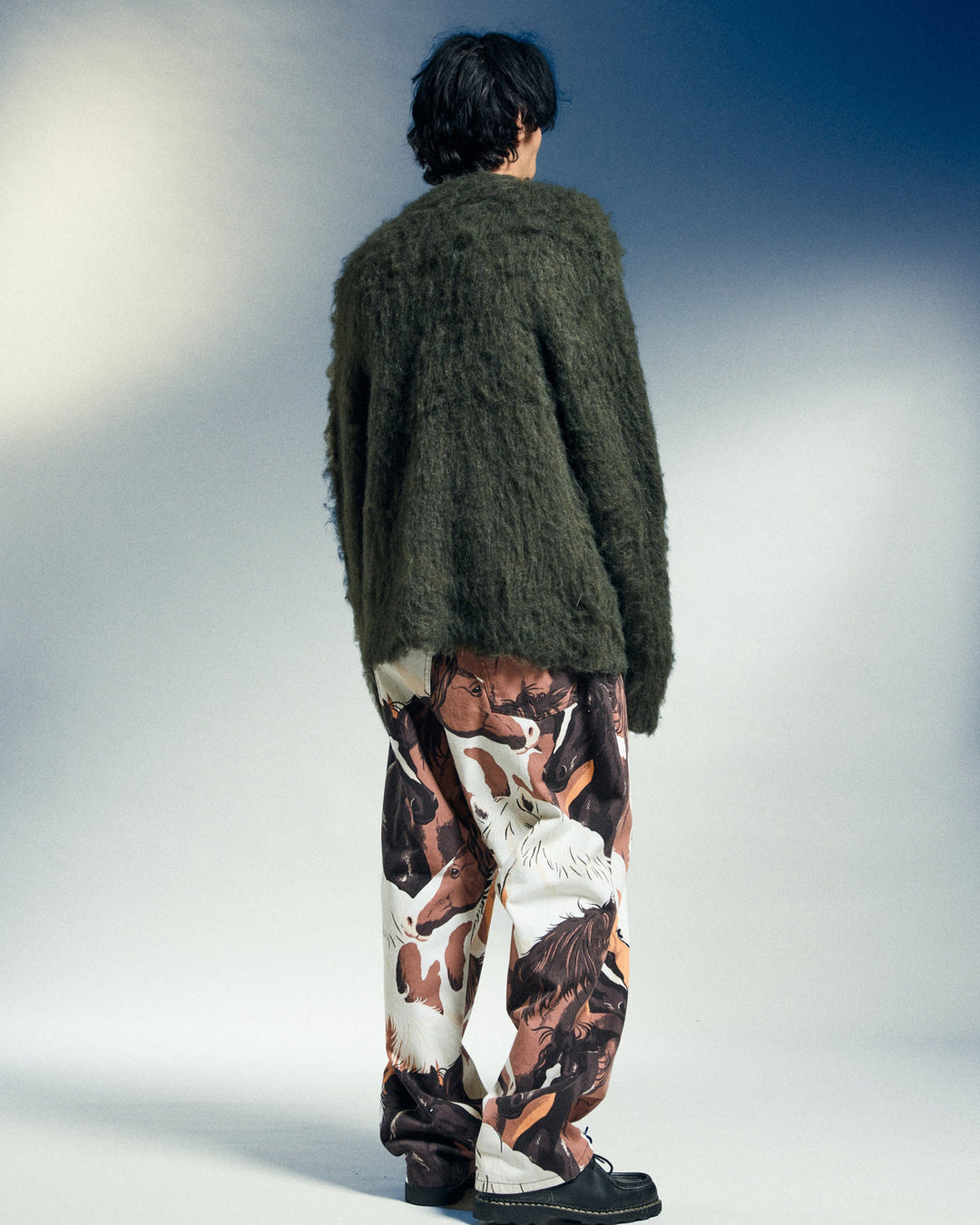 CLASSIC BAGGY PRINTED - DENIM BROWN MULTI