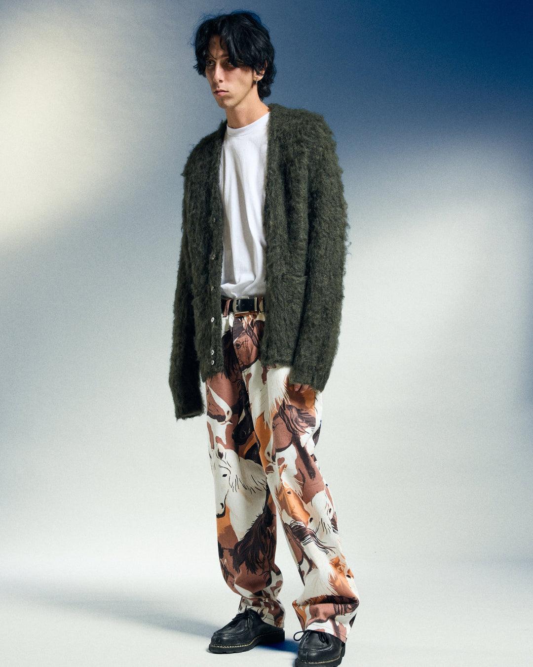 CLASSIC BAGGY PRINTED - DENIM BROWN MULTI