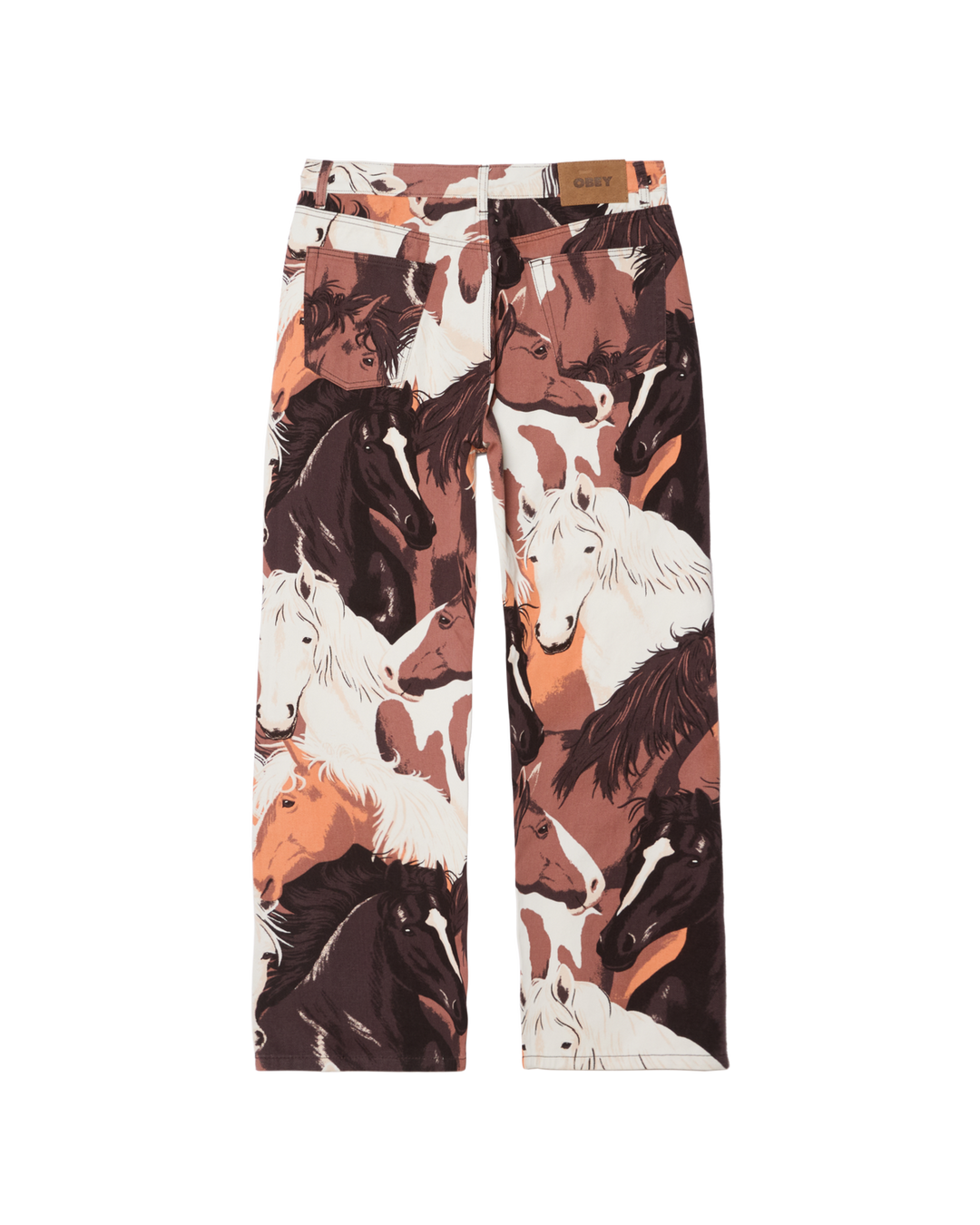 CLASSIC BAGGY PRINTED - DENIM BROWN MULTI