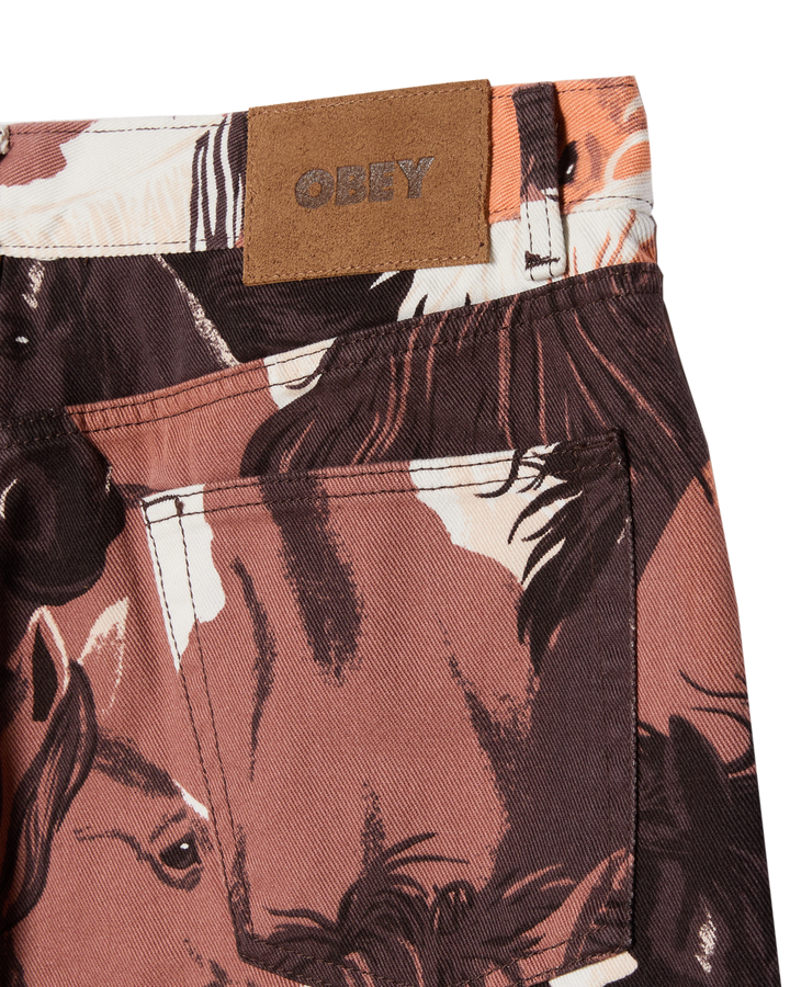 CLASSIC BAGGY PRINTED - DENIM BROWN MULTI