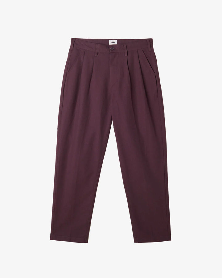 FUBAR PLEATED PANT PLUM PERFECT