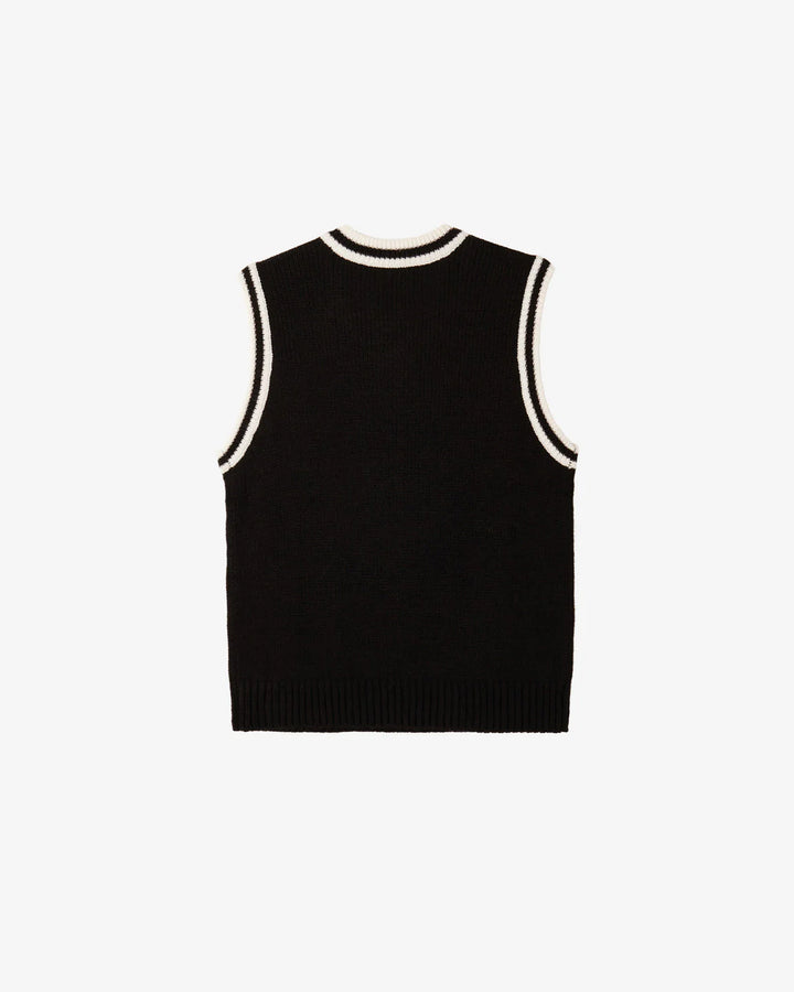 ALDEN SWEATER VEST - BLACK