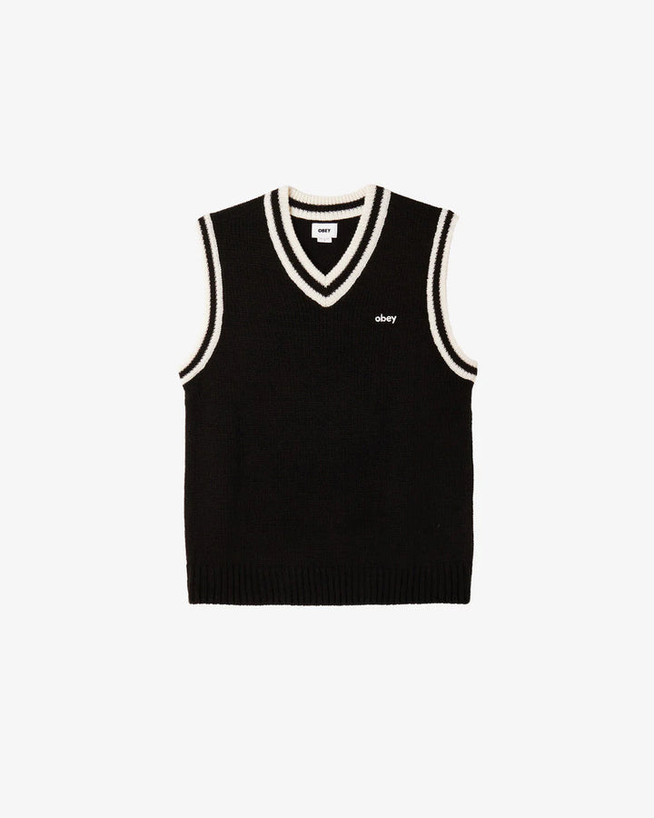 ALDEN SWEATER VEST - BLACK