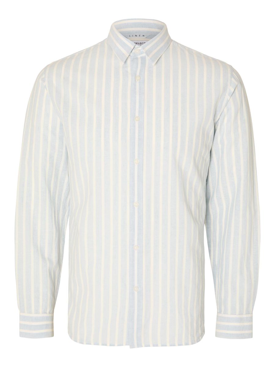 LINEN SHIRT - cashmere blue stripe