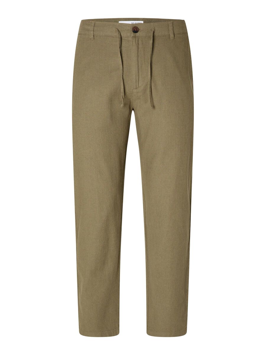 BRODY LINEN PANT - Burnt Olive