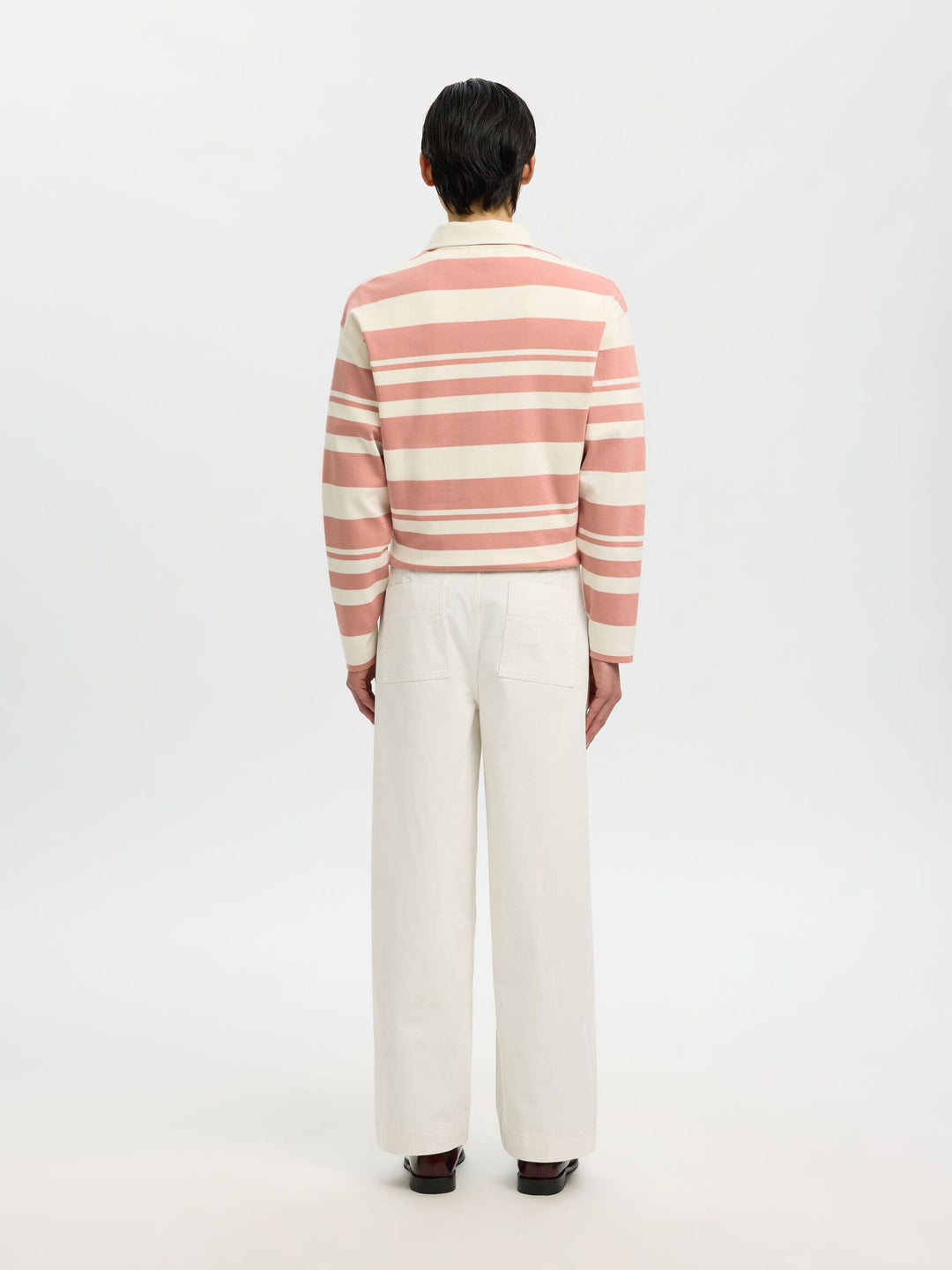 SLH260-WIDE LEG HOTEL AMOUR PANT - egret