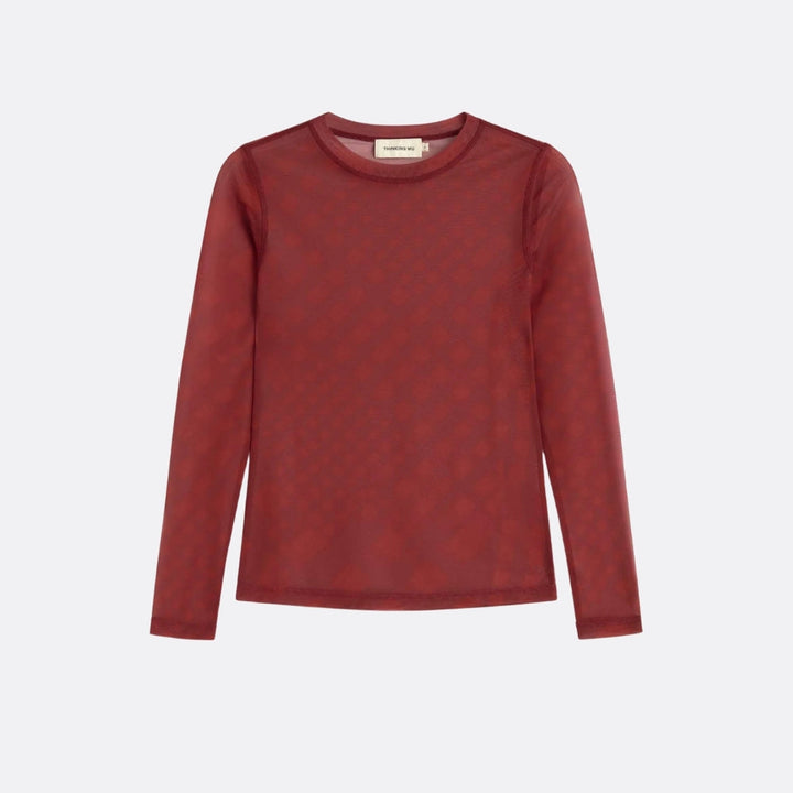 NOIR PRINT RED TERE TOP
