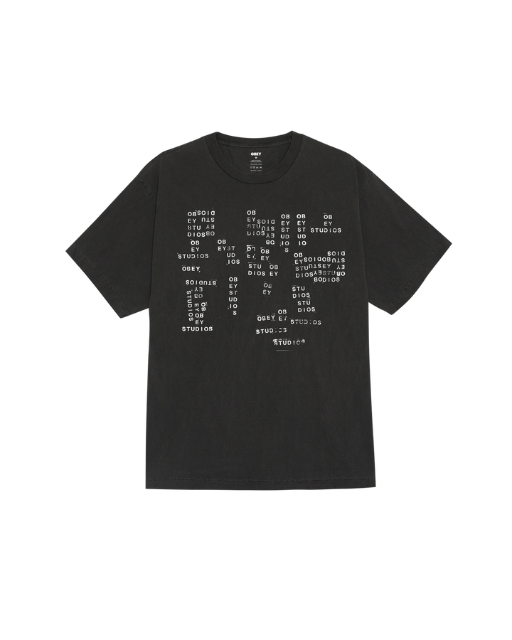 OBEY STUDIOS STAMP - PIGMENT DUSTY BLACK