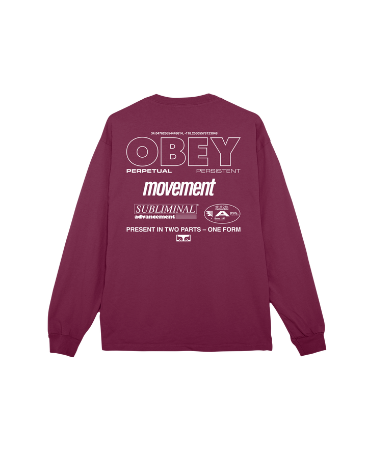 OBEY PERSISTENT MOVEMENT  - PIGMENT BERRY