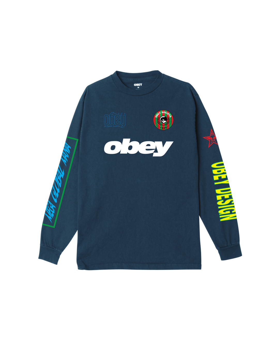 OBEY MEGA GLOBAL MANIA -  PIGMENT DARK DENIM