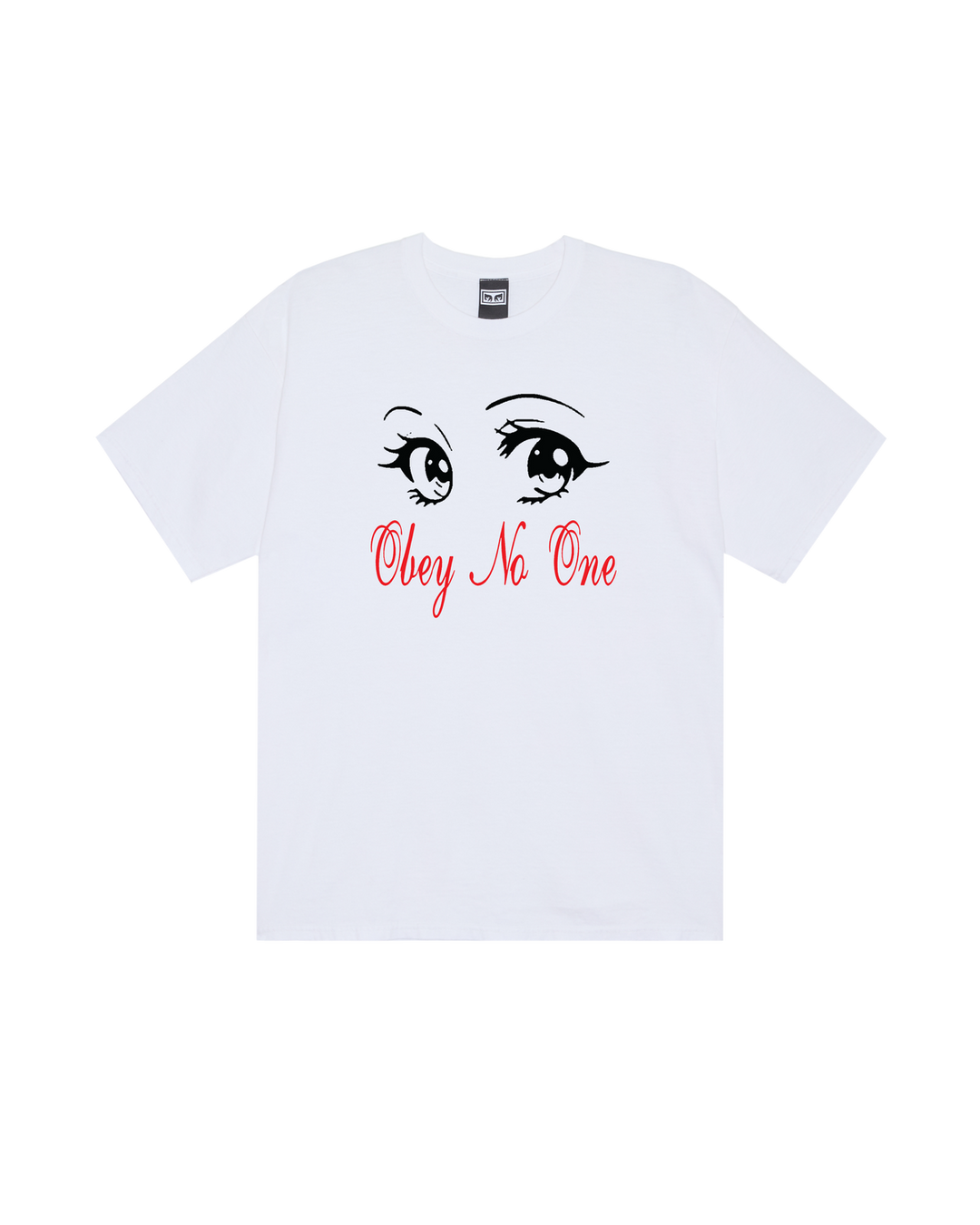 OBEY NO ONE EYES WHITE