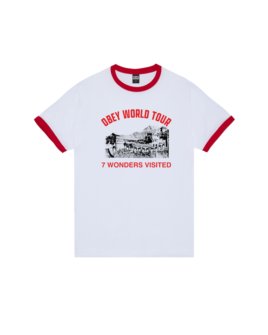 OBEY 7 WONDERS VISITED WHITE / RED