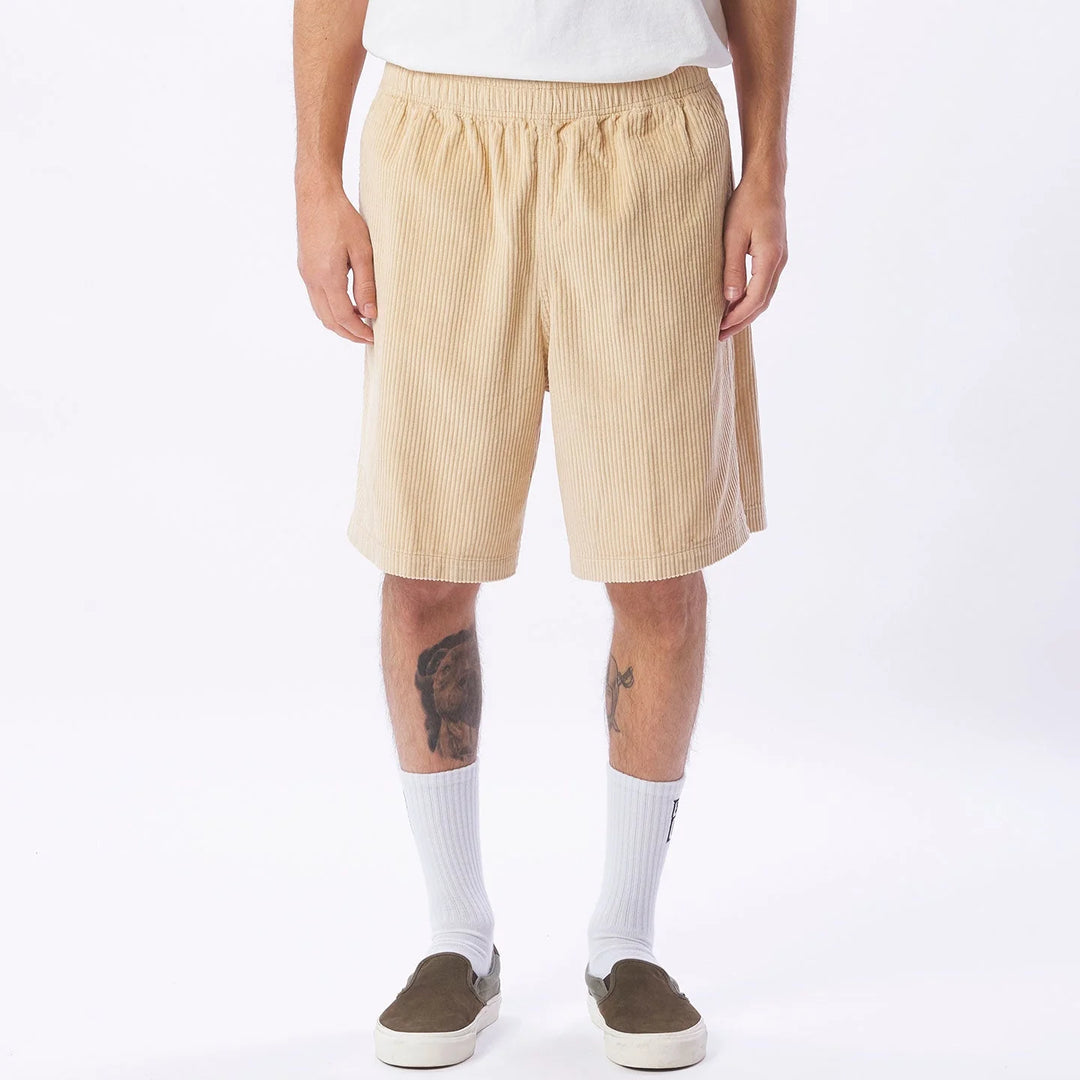 Easy relaxed Cord Short - cream
