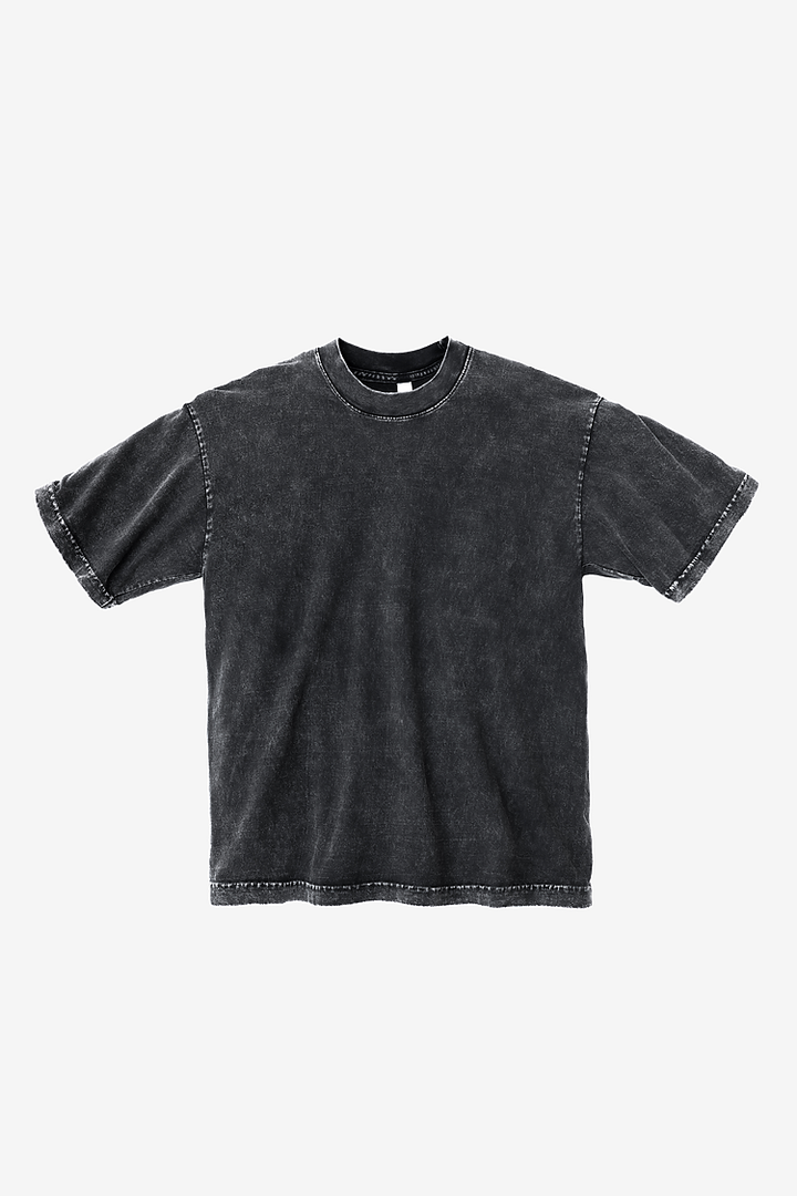 Garment Dye Crew Neck T-Shirt - carbon black